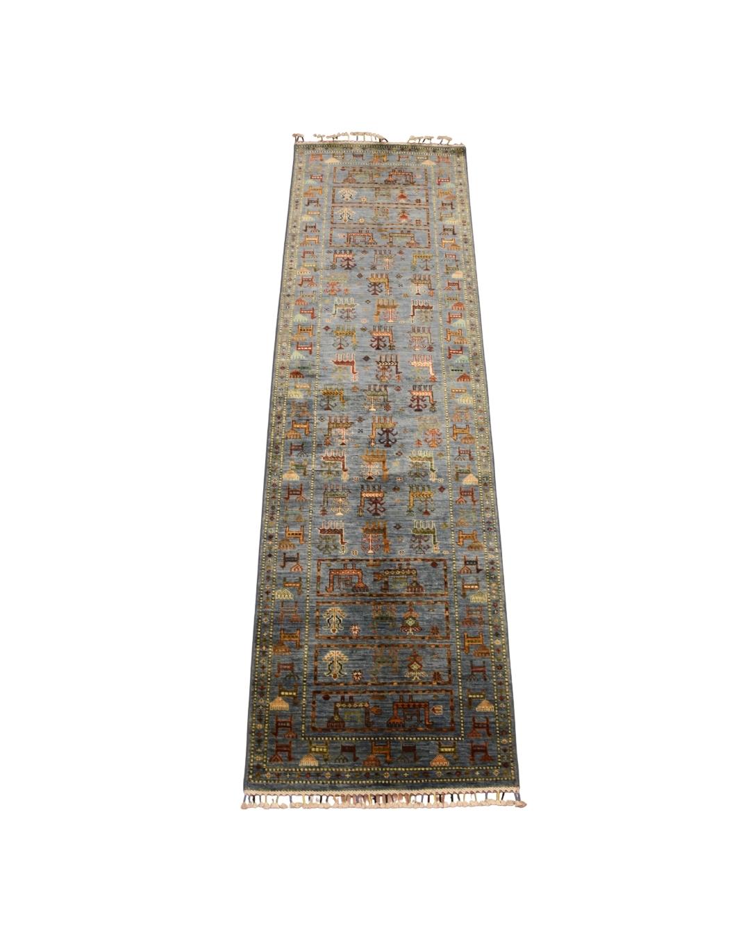 Sultani Hand-Knotted Wool Runner 2' 7" x 9' 2"