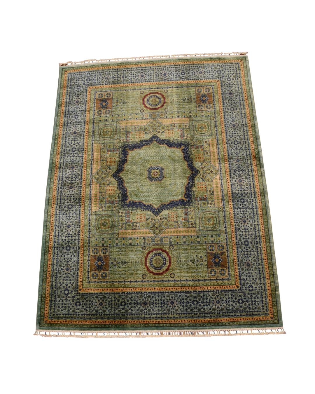 Mamluk Hand-Knotted Wool Rug 5' 9" x 7' 9"