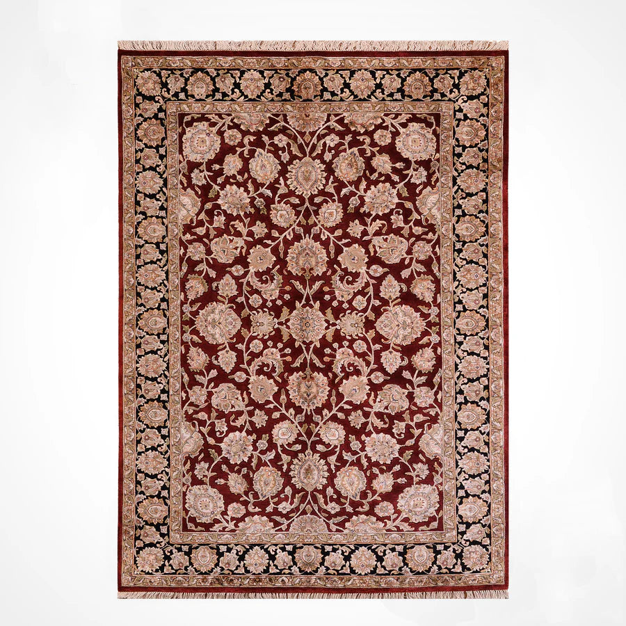 Tapis en laine style afghan 55 x 146 cm