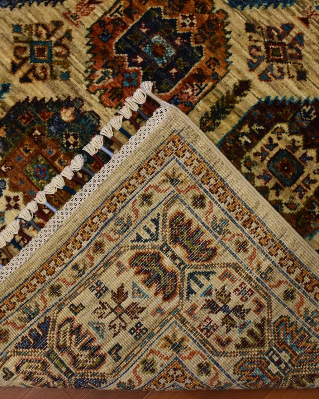 Veziri Hand-Knotted Wool Rug 5' x 6' 8"