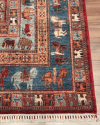 Pazyrk Hand-Knotted Wool Rug 6' 7" x 10'