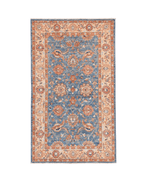 Ushak Hand-Knotted Wool Rug 3' x 5'