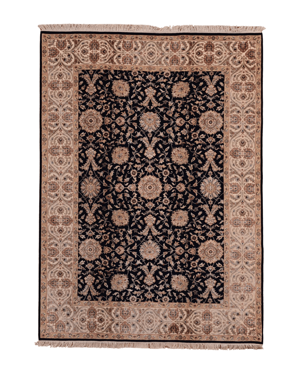 Ottoman Elegance Hand-Knotted Wool Rug 5' 8" x 7' 9"