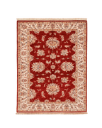 Ushak Hand-Knotted Wool Rug 4' x 6'