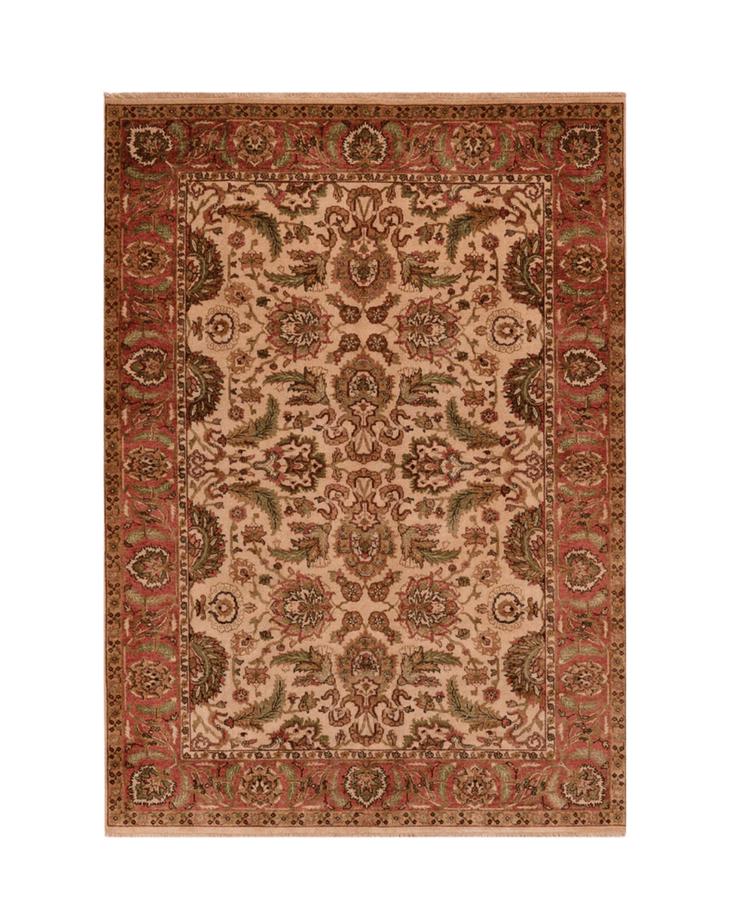 Ushak Hand-Knotted Wool Rug 6' x 9'