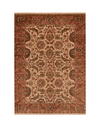 Ushak Hand-Knotted Wool Rug 6' x 9'