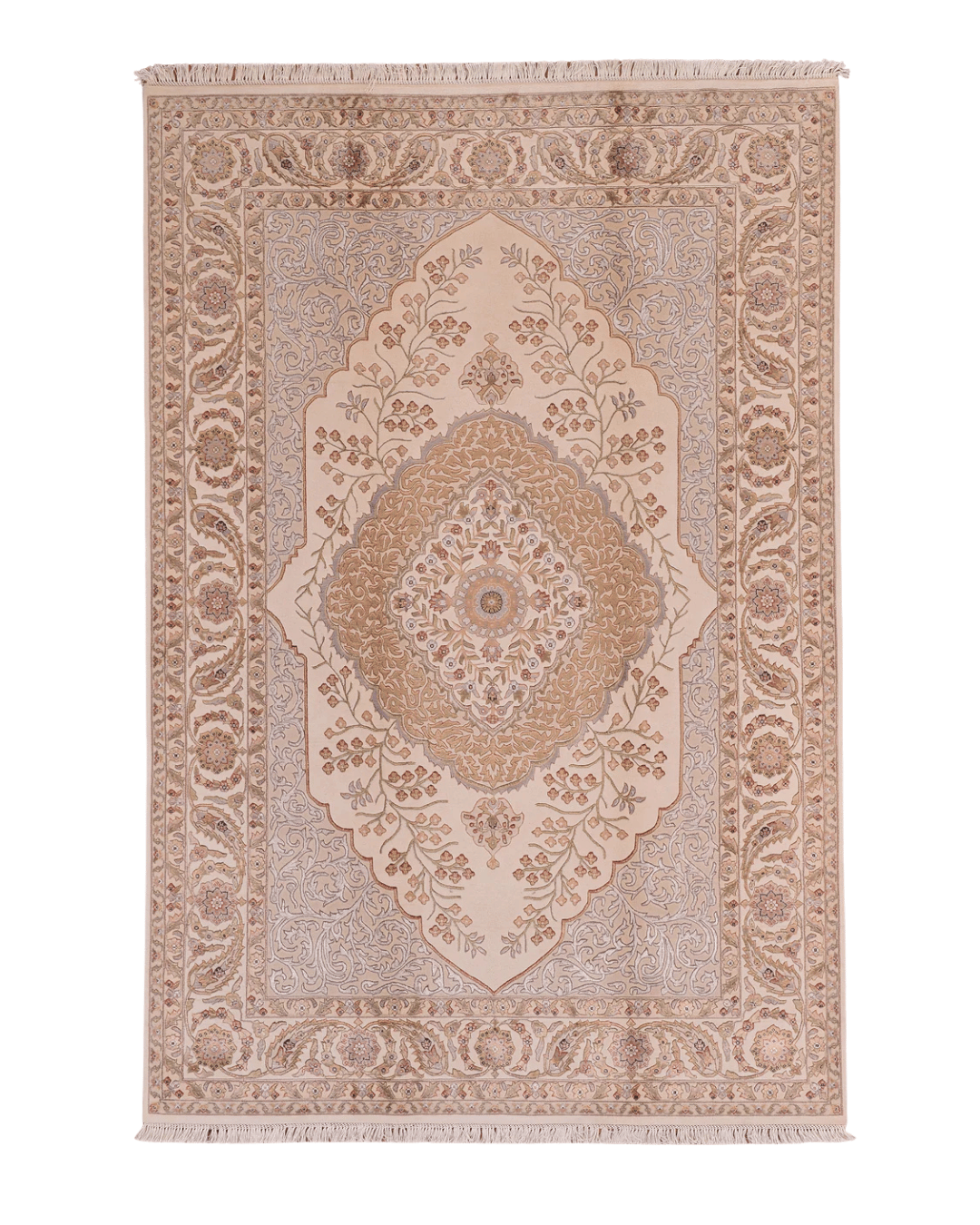 Tapis en laine style afghan 55 x 146 cm