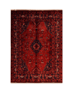 Handwoven Afghan Style Wool Rug 6' 5" x 9' 7"