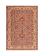 Ushak Hand-Knotted Wool Rug 7' x 10'
