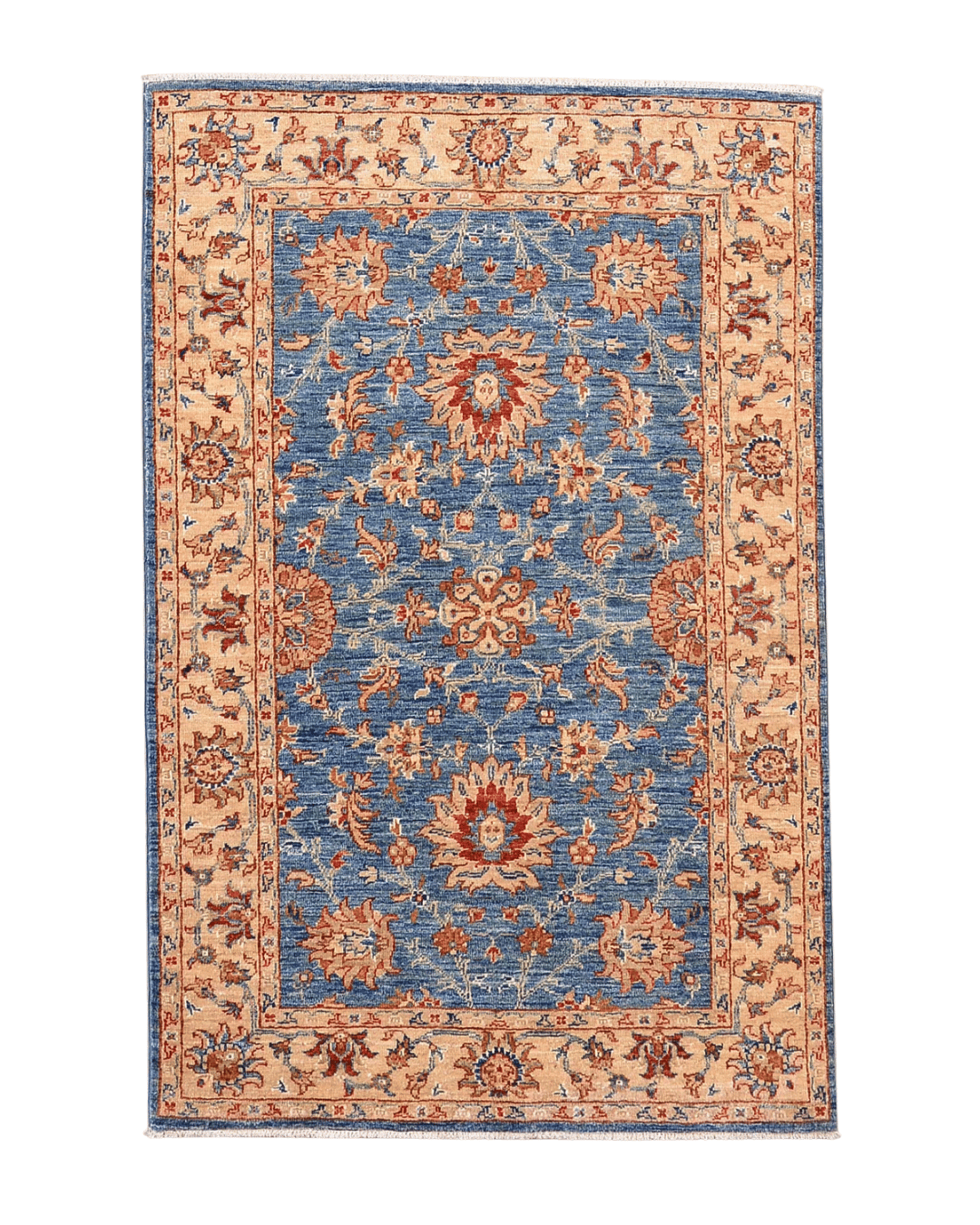 Ushak Hand-Knotted Wool Rug 3' x 5'