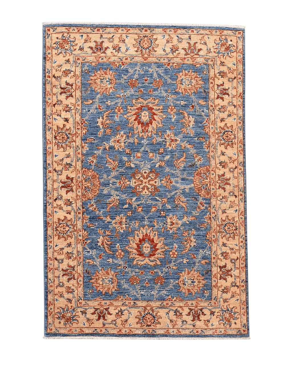 Ushak Hand-Knotted Wool Rug 3' x 5'