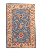 Ushak Hand-Knotted Wool Rug 3' x 5'