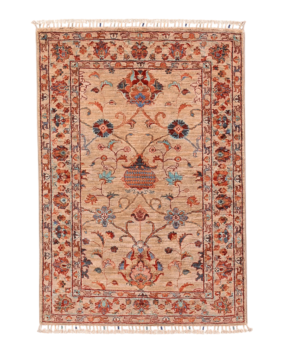 Sultani Hand-Knotted Wool Rug 3' 3" x 4' 8"
