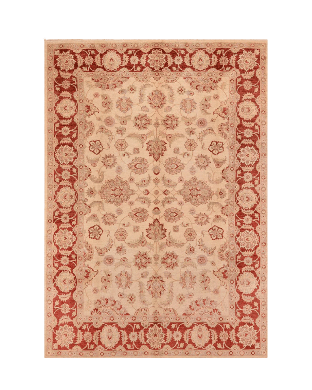 Ushak Hand-Knotted Wool Rug 8' x 11'