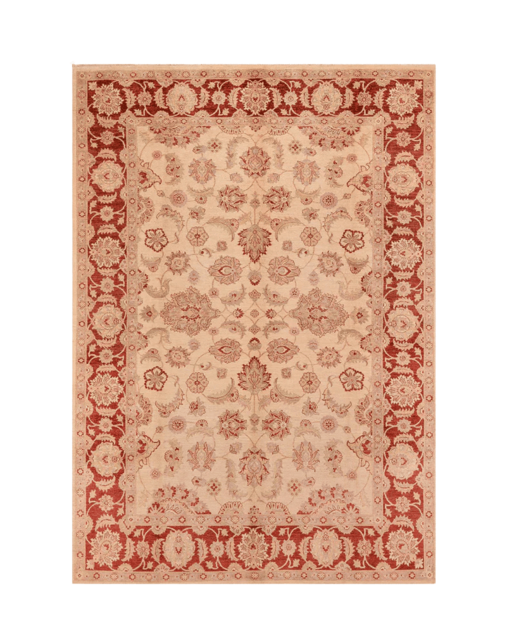 Ushak Hand-Knotted Wool Rug 8' x 11'