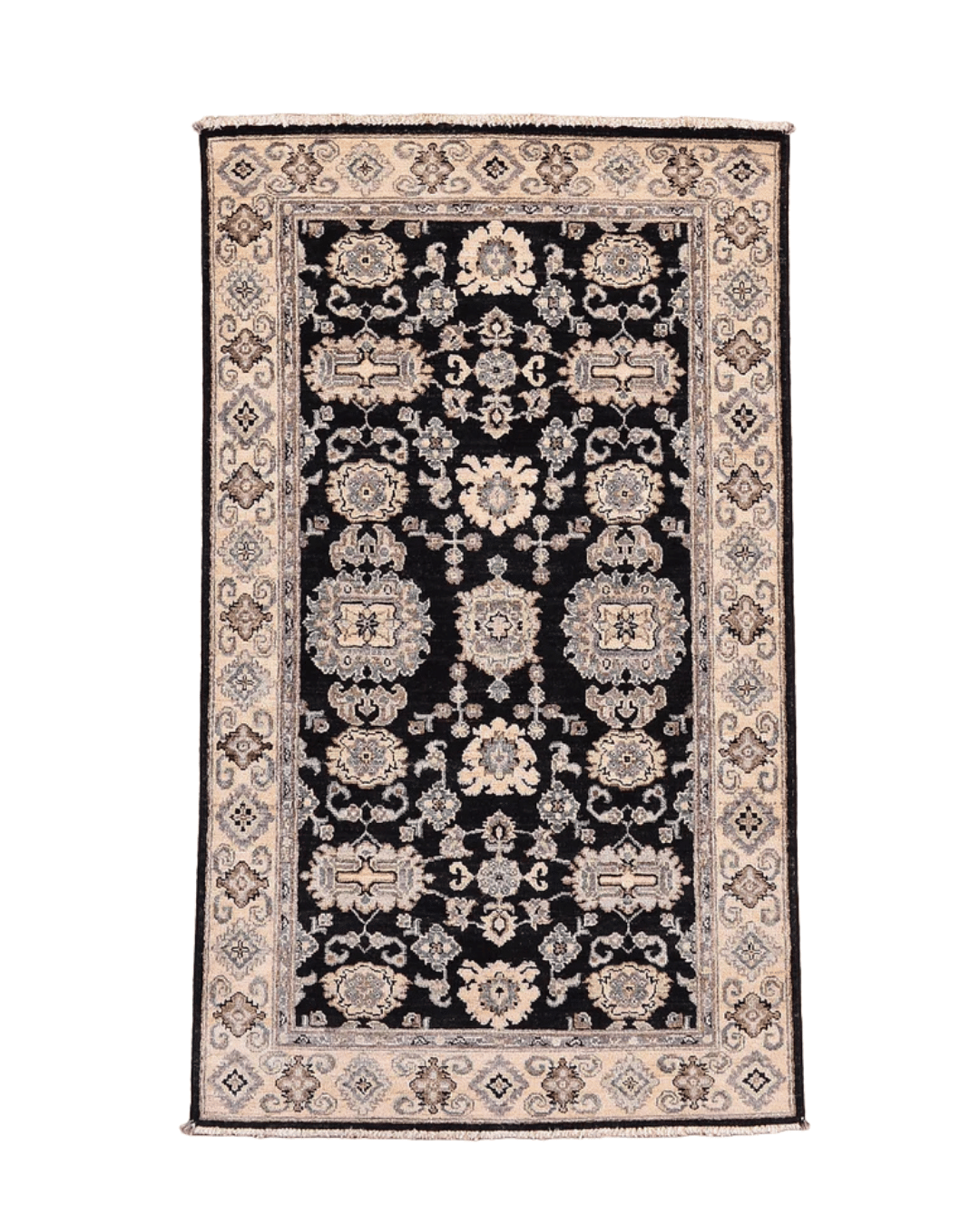 Ushak Hand-Knotted Wool Rug 3' x 5'