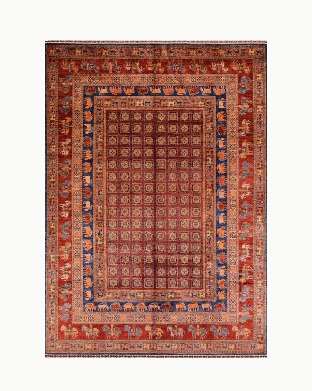 Pazyrk Hand-Knotted Wool Rug 8' 1" x 11' 1"