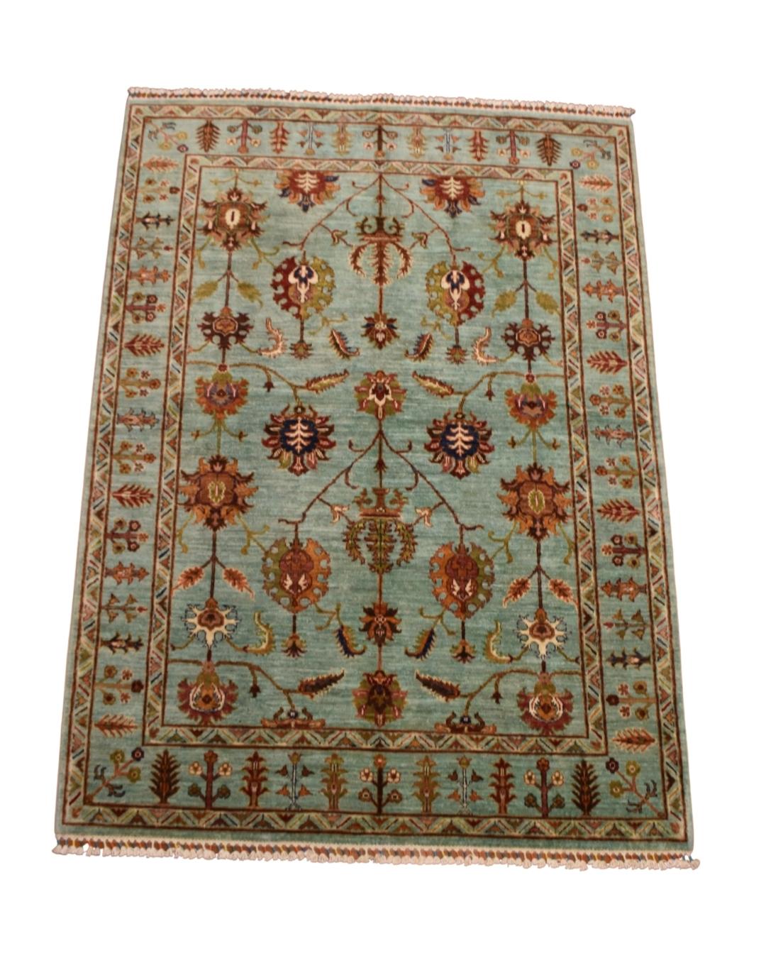Sultani Hand-Knotted Wool Rug 5' x 6' 8"