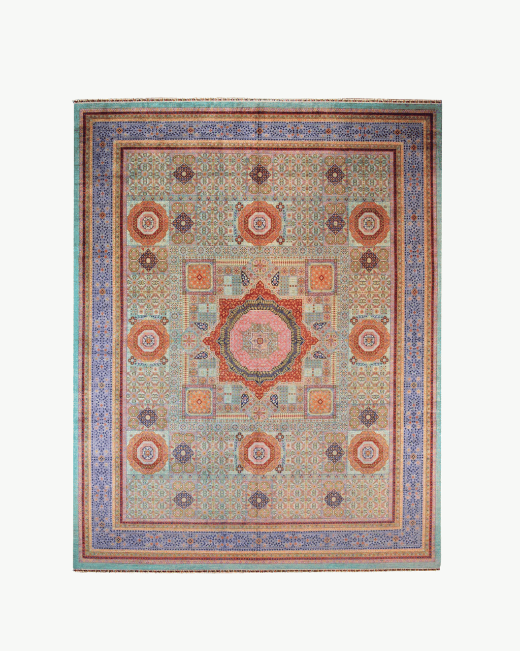 Mamluk Hand-Knotted Wool Rug 13' 1" x 16' 3"