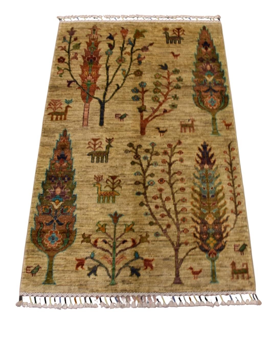 Sultani Hand-Knotted Wool Rug 2' 7" x 4' 5"