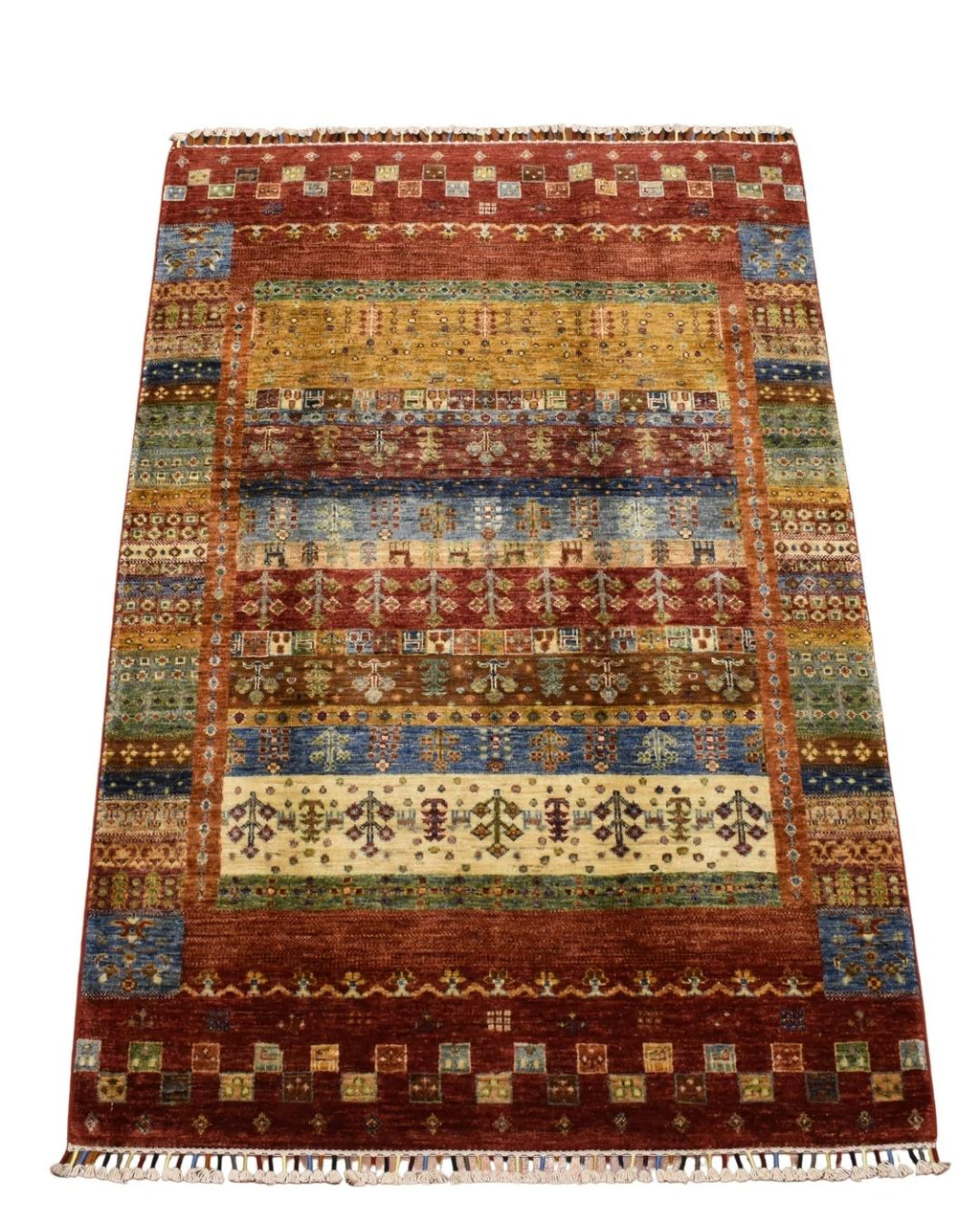 Sultani Hand-Knotted Wool Rug 4' x 6'