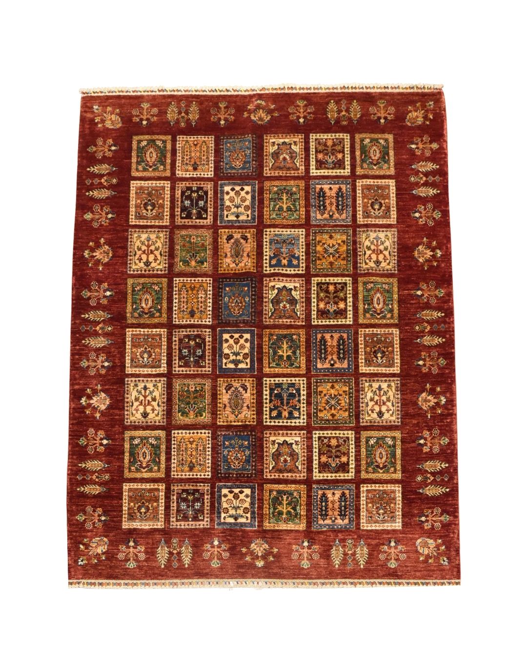 Veziri Hand-Knotted Wool Rug 5' 7