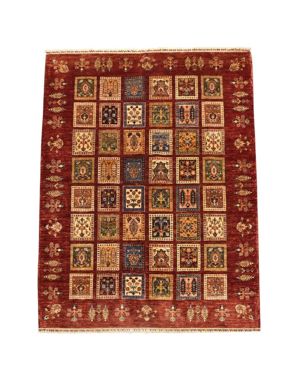 Veziri Hand-Knotted Wool Rug 5' 7" x 7' 9"