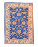 Ushak Hand-Knotted Wool Rug 4' x 6'
