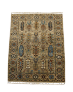 Veziri Hand-Knotted Wool Rug 5' x 6' 6"