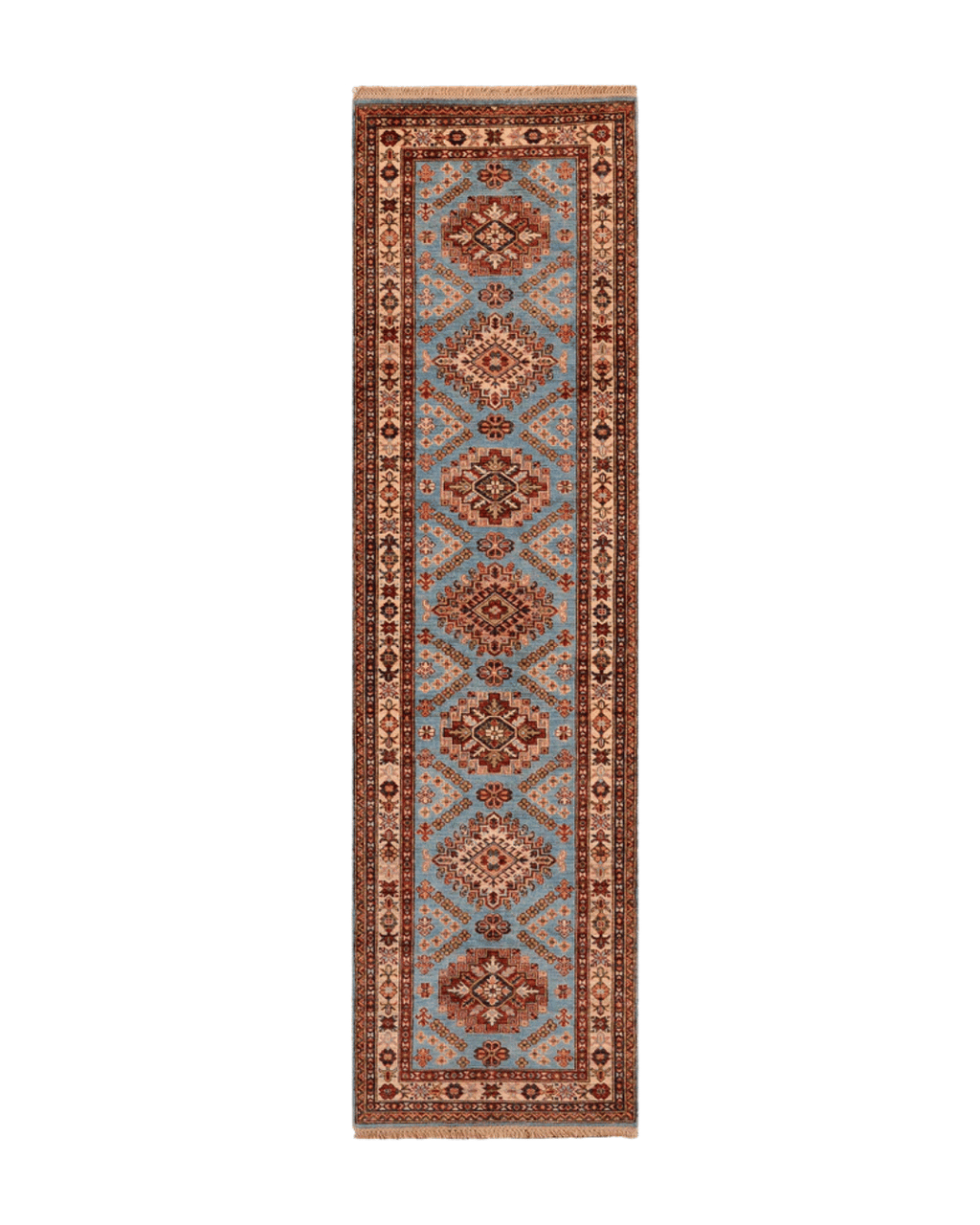 Shirvan Hand-Knotted Wool Runner 2' 7" x 9' 9"