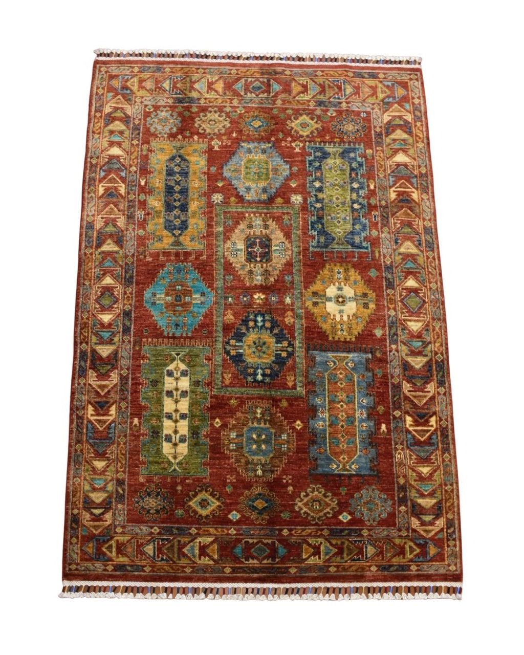 Sultani Hand-Knotted Wool Rug 4' 2" x 6' 3"