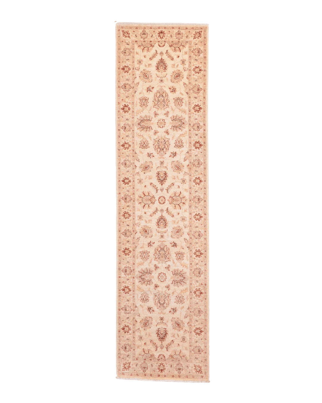Ushak Hand-Knotted Wool Runner 2' x 10'