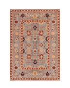 Ushak Hand-Knotted Wool Rug 7' x 10'
