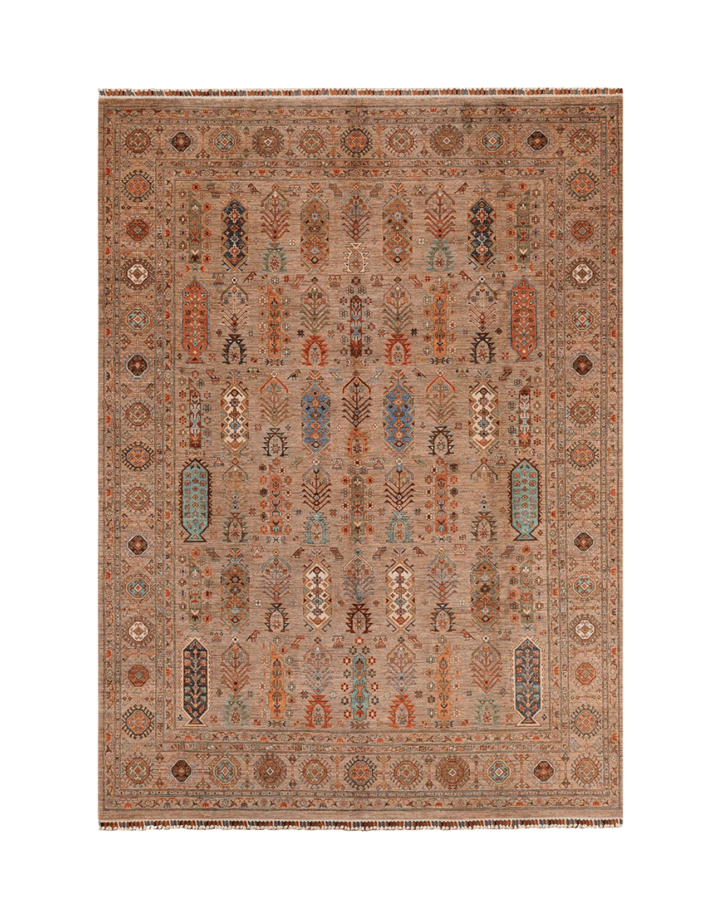 Veziri Hand-Knotted Wool Rug 8' 1" x 10'