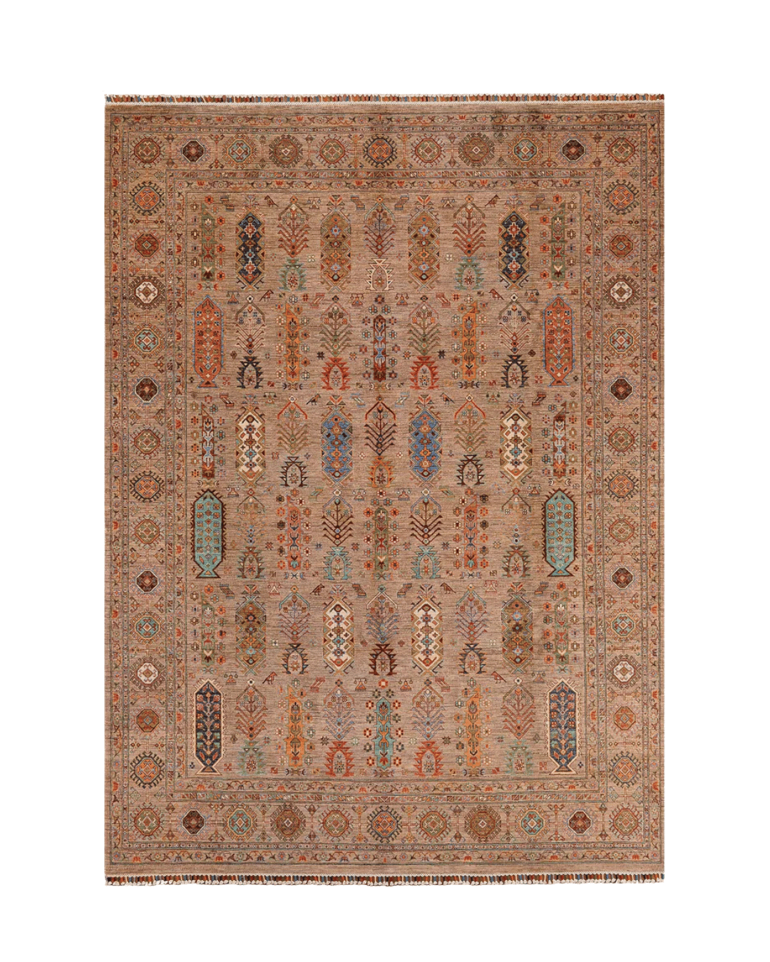 Veziri Hand-Knotted Wool Rug 8' 1" x 10'