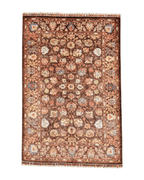 Mamluk Hand-Knotted Wool Rug 4' 1" x 6' 1"