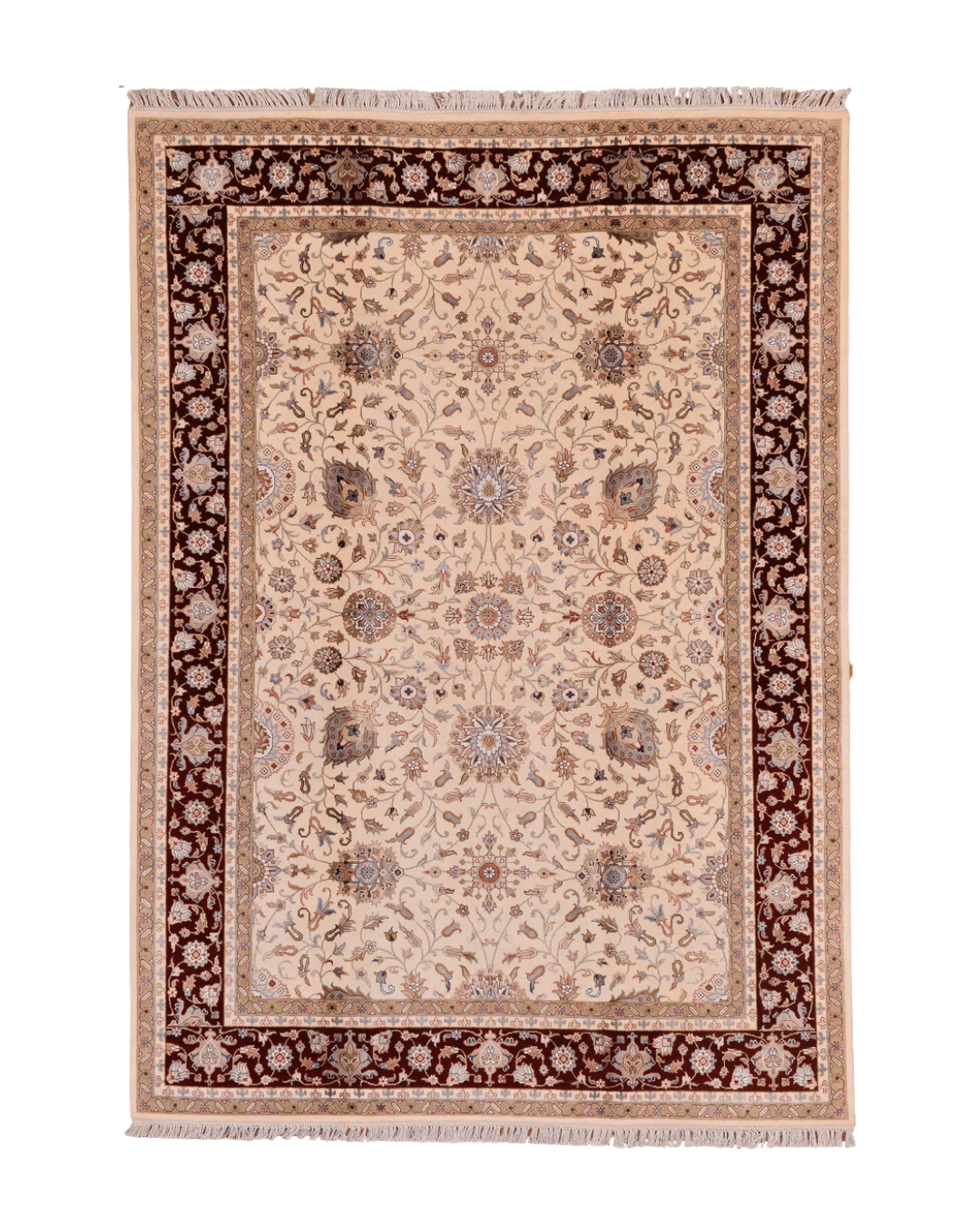 Tapis en laine style afghan 55 x 146 cm