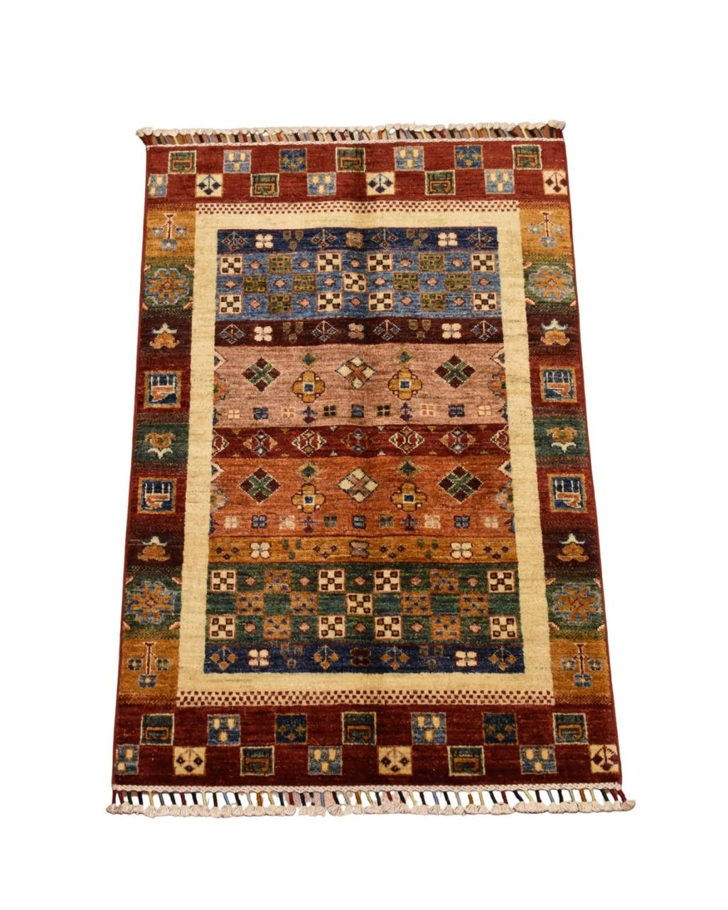 Sultani Hand-Knotted Wool Rug 3' x 4'