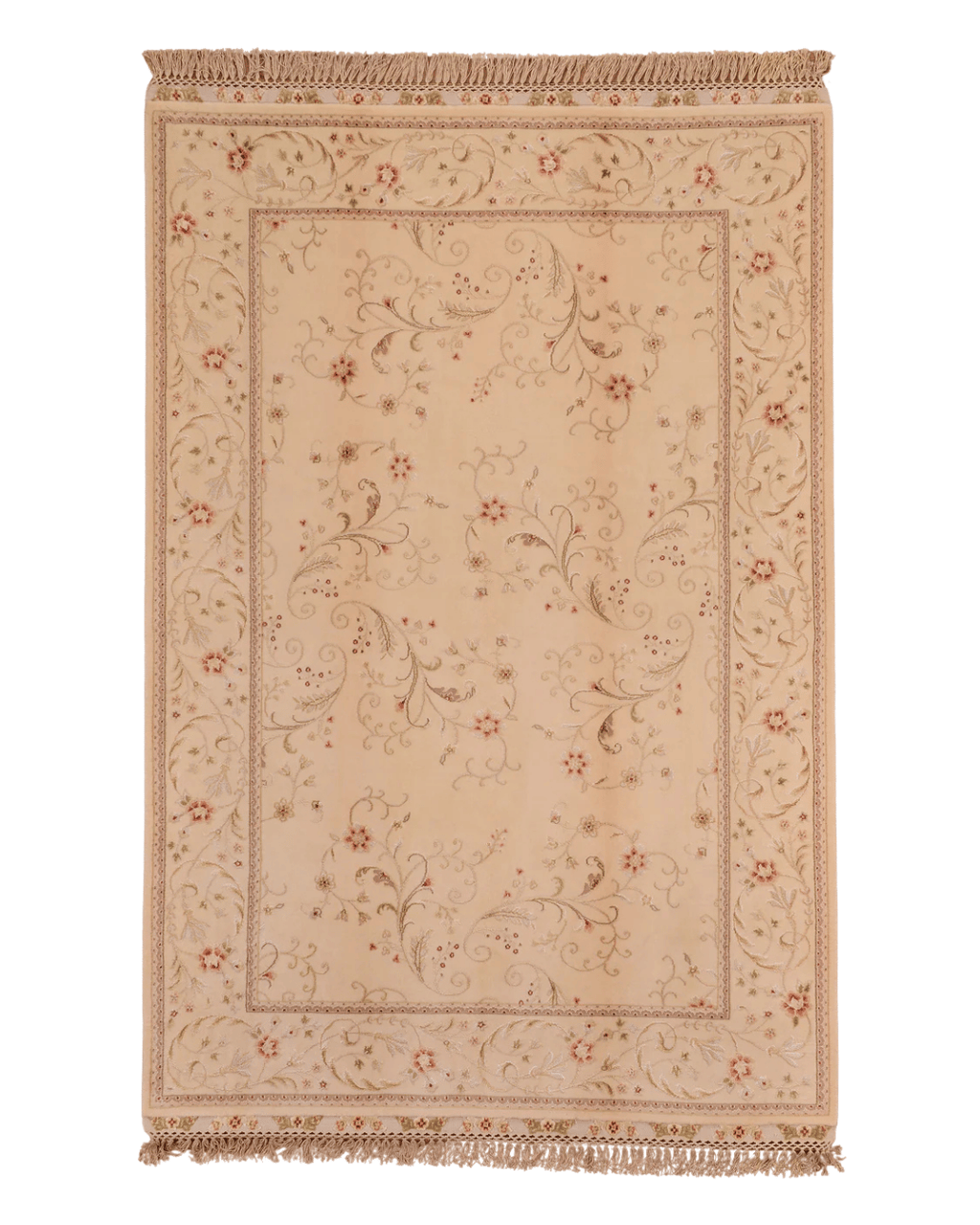Ottoman Elegance Hand-Knotted Wool Rug 5' 6" x 8' 1"