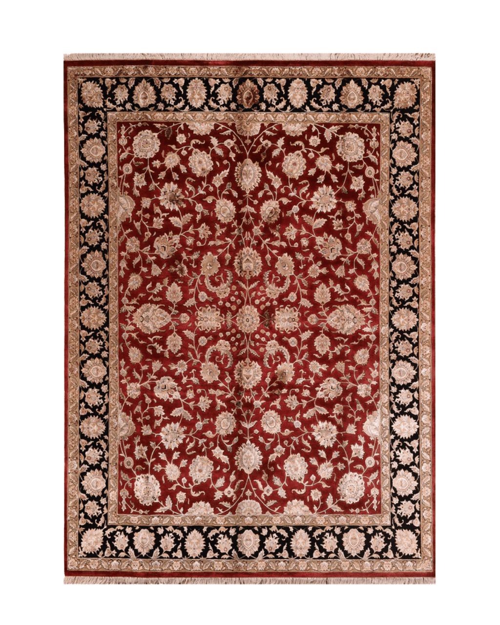 Ottoman Elegance Hand-Knotted Wool Rug 8' 3" x 10'