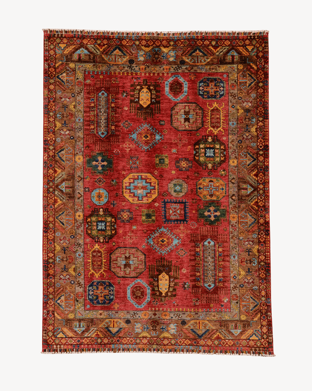 Veziri Hand-Knotted Wool Rug 5' 7