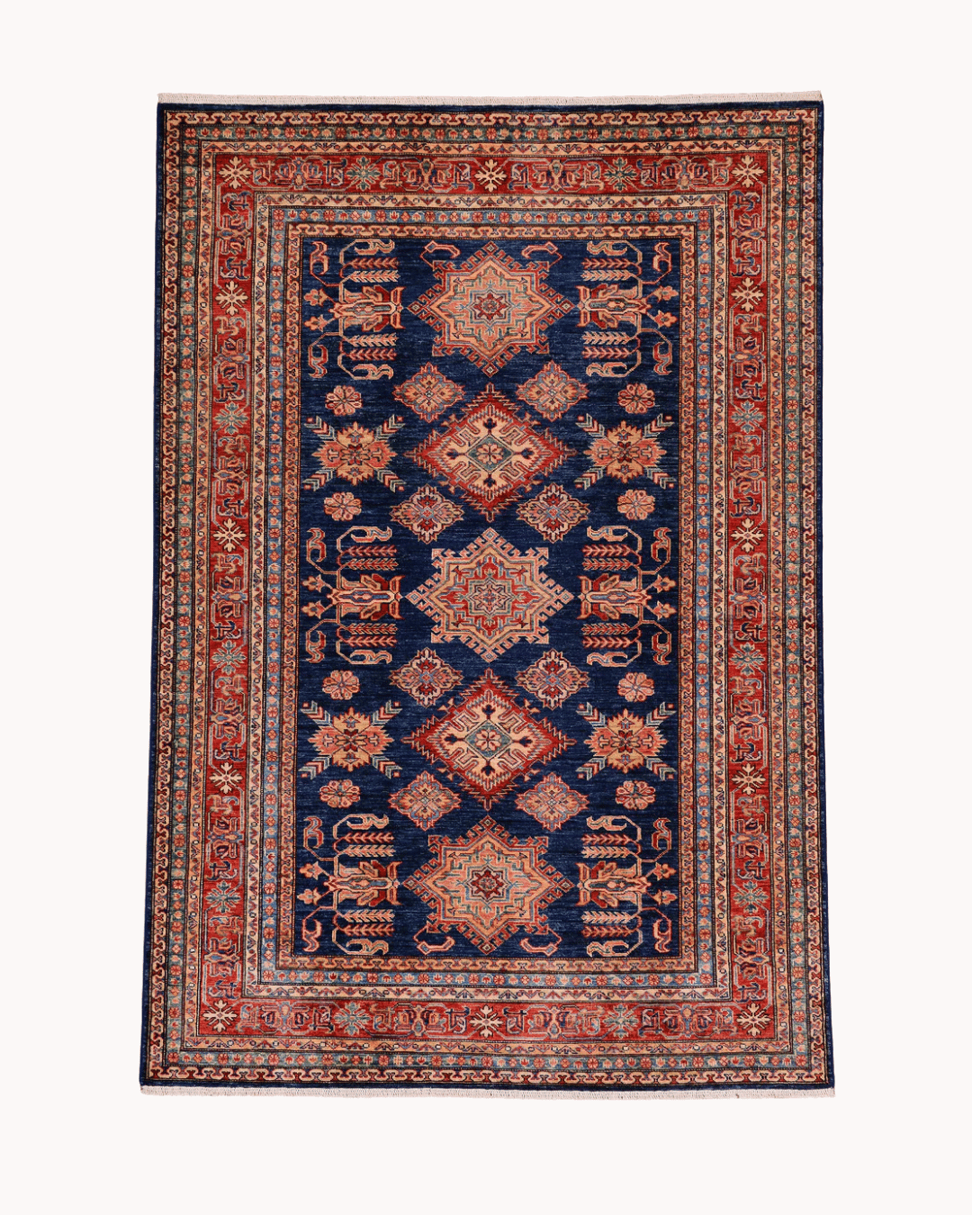 Shirvan Hand-Knotted Wool Rug 5' x 8'