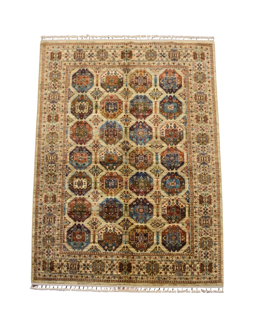 Veziri Hand-Knotted Wool Rug 5' x 6' 8