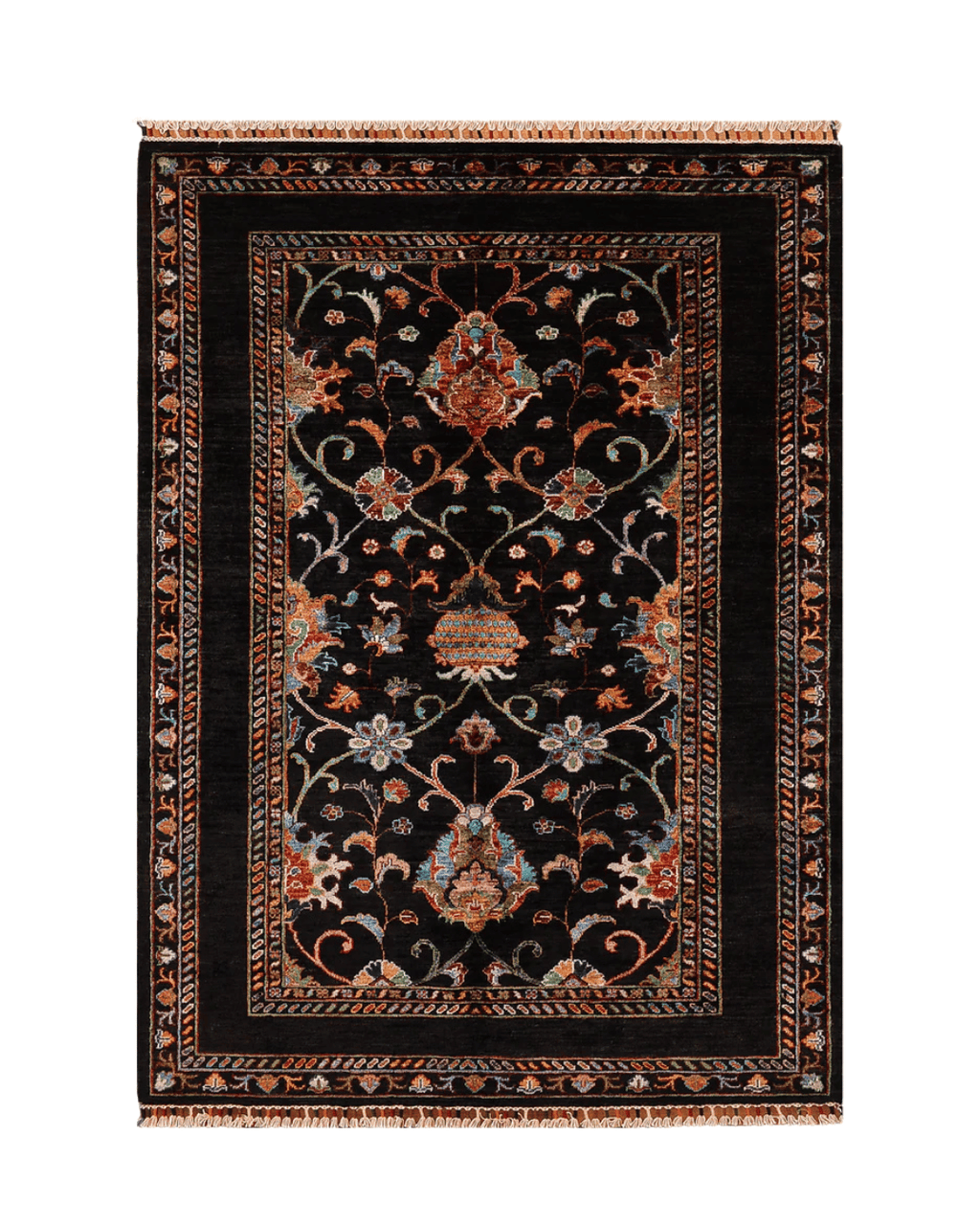 Sultani Hand-Knotted Wool Rug 4' x 6'
