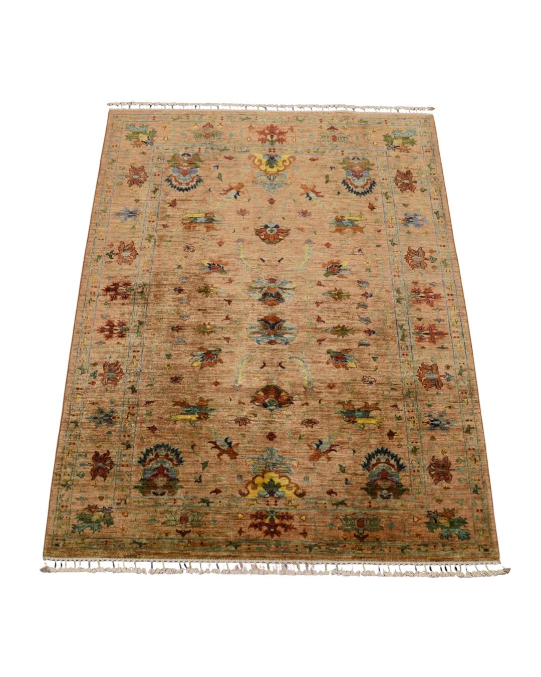 Sultani Hand-Knotted Wool Rug 5' x 6' 5