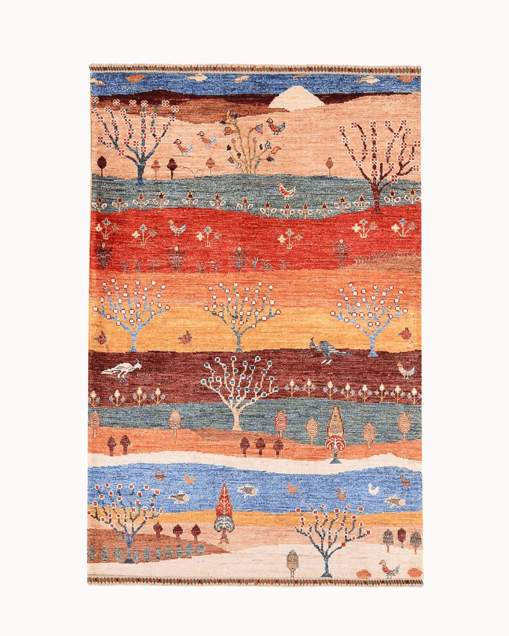 Sultani Hand-Knotted Wool Rug 2' 8" x 4' 2"