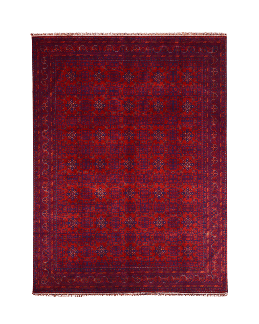 Handwoven Afghan Style Wool Rug 8' 5" x 11' 5"