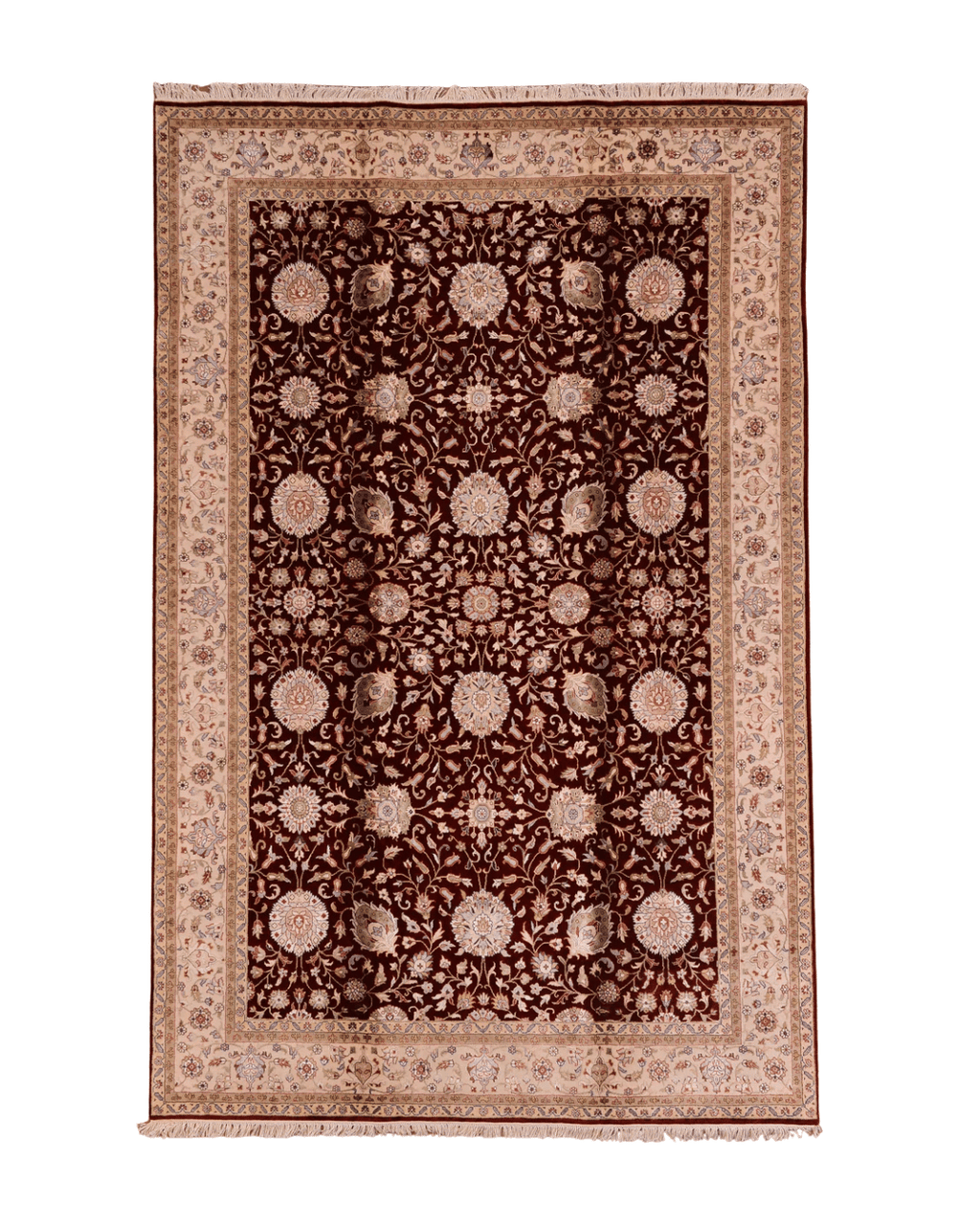 Ottoman Elegance Hand-Knotted Wool Rug 6' 6" x 10' 1"