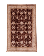 Ottoman Elegance Hand-Knotted Wool Rug 6' 6" x 10' 1"