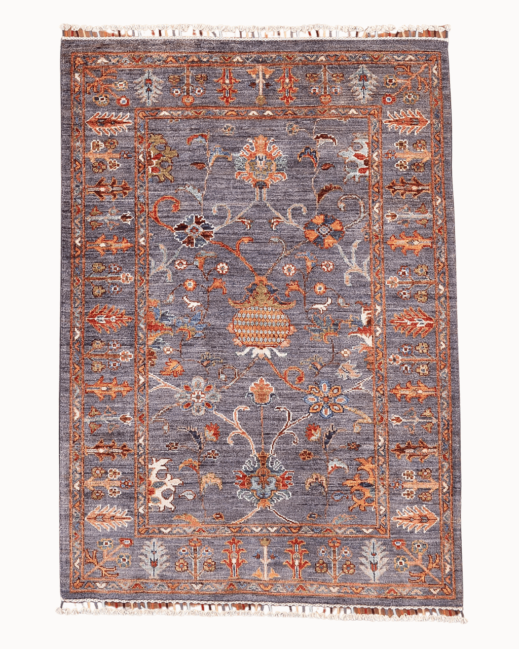 Sultani Hand-Knotted Wool Rug 3' 4" x 4' 8"